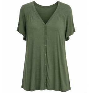 OLD NAVY LUXE CASUAL BUTTON FRONT CLASSIC LOOSE FIT EVERYDAY WEAR BLOUSE LARGE